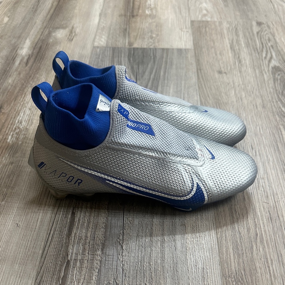 Nike Vapor Edge Pro 360 Silver and Blue size 7.5